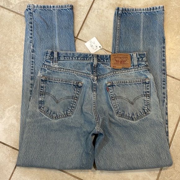Vintage Upcycled Levi’s Straight Fit 505 Jeans 34 The Greatest Time in History - Picture 9 of 11